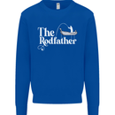 The Rodfather Funny Fishing Rod Father Mens Sweatshirt Jumper Royal Blue