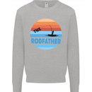 The Rodfather Funny Fishing Rod Father Mens Sweatshirt Jumper Sports Grey