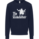 The Scuba Father Day Funny Diving Diver Mens Sweatshirt Jumper Navy Blue