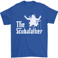 The Scuba Father Day Funny Diving Diver Mens T-Shirt Cotton Gildan Royal Blue