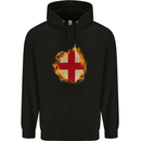 The St. George's Cross English Flag England Childrens Kids Hoodie Black