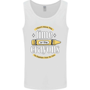 The Time or Crayons Funny Sarcastic Slogan Mens Vest Tank Top White