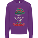 The Vegan Elf Funny Christmas Xmas Mens Sweatshirt Jumper Purple