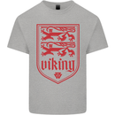 The Vikings Valknut Symbol Lions Valhalla Kids T-Shirt Childrens Sports Grey