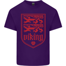The Vikings Valknut Symbol Lions Valhalla Mens Cotton T-Shirt Tee Top Purple
