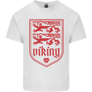 The Vikings Valknut Symbol Lions Valhalla Mens Cotton T-Shirt Tee Top White