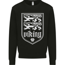 The Vikings Valknut Symbol Valhalla Lions Mens Sweatshirt Jumper Black