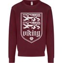 The Vikings Valknut Symbol Valhalla Lions Mens Sweatshirt Jumper Maroon