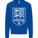 The Vikings Valknut Symbol Valhalla Lions Mens Sweatshirt Jumper Royal Blue