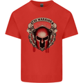 The Warrior Gym Spartan Helmet Bodybuilding Mens Cotton T-Shirt Tee Top Red
