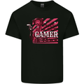 There's a New Gamer in Town Gaming Mens Cotton T-Shirt Tee Top Black