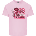 There's a New Gamer in Town Gaming Mens Cotton T-Shirt Tee Top Light Pink