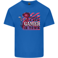 There's a New Gamer in Town Gaming Mens Cotton T-Shirt Tee Top Royal Blue