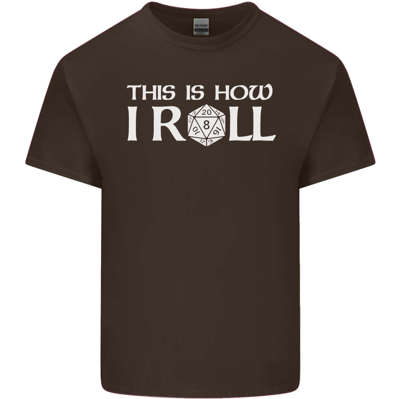 This Is How I Roll RPG Role Playing Games Mens Cotton T-Shirt Tee Top Dark Chocolate