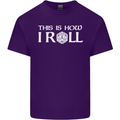 This Is How I Roll RPG Role Playing Games Mens Cotton T-Shirt Tee Top Purple