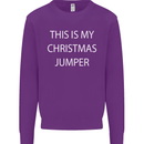 This Is My Christmas Jumper Funny Xmas Kids Sweatshirt Jumper Purple