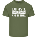 This Is My Handstand T-Shirt Gymnastics Mens Cotton T-Shirt Tee Top Military Green