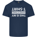 This Is My Handstand T-Shirt Gymnastics Mens Cotton T-Shirt Tee Top Navy Blue