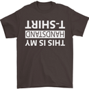 This Is My Handstand T-Shirt Gymnastics Mens T-Shirt Cotton Gildan Dark Chocolate
