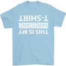 This Is My Handstand T-Shirt Gymnastics Mens T-Shirt Cotton Gildan Light Blue