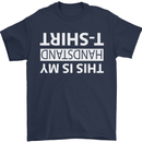 This Is My Handstand T-Shirt Gymnastics Mens T-Shirt Cotton Gildan Navy Blue