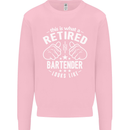 This Is What a Retired Bartender Looks Like Mens Sweatshirt Jumper Light Pink