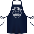 This Is What a Retired Gardener Looks Like Cotton Apron 100% Organic Navy Blue