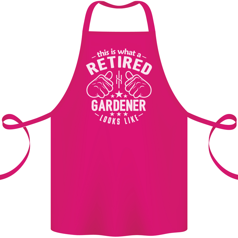 This Is What a Retired Gardener Looks Like Cotton Apron 100% Organic Pink