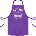 This Is What a Retired Gardener Looks Like Cotton Apron 100% Organic Purple