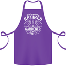 This Is What a Retired Gardener Looks Like Cotton Apron 100% Organic Purple