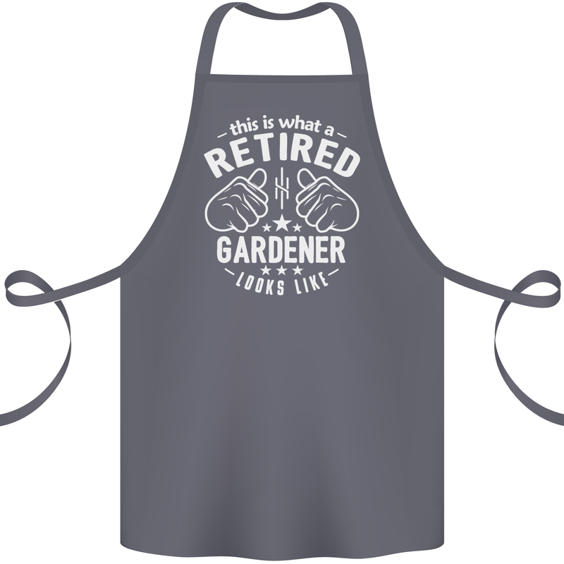 This Is What a Retired Gardener Looks Like Cotton Apron 100% Organic Steel