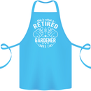 This Is What a Retired Gardener Looks Like Cotton Apron 100% Organic Turquoise