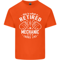 This Is What a Retired Mechanic Looks Like Mens Cotton T-Shirt Tee Top Orange