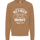 This Is What a Retired Midwife Looks Like Mens Sweatshirt Jumper Caramel Latte