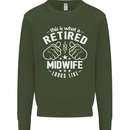 This Is What a Retired Midwife Looks Like Mens Sweatshirt Jumper Forest Green