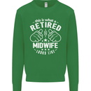 This Is What a Retired Midwife Looks Like Mens Sweatshirt Jumper Irish Green