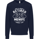 This Is What a Retired Midwife Looks Like Mens Sweatshirt Jumper Navy Blue