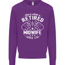 This Is What a Retired Midwife Looks Like Mens Sweatshirt Jumper Purple