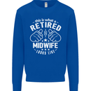 This Is What a Retired Midwife Looks Like Mens Sweatshirt Jumper Royal Blue