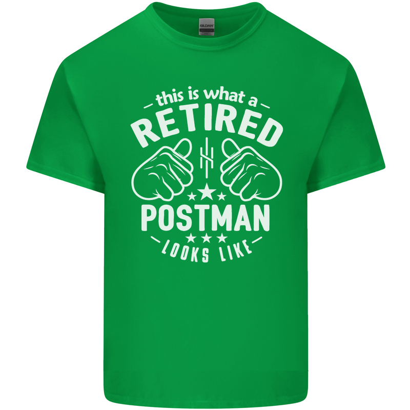 This Is What a Retired Postman Looks Like Mens Cotton T-Shirt Tee Top Irish Green