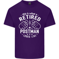 This Is What a Retired Postman Looks Like Mens Cotton T-Shirt Tee Top Purple