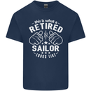 This Is What a Retired Sailor Looks Like Mens Cotton T-Shirt Tee Top Navy Blue
