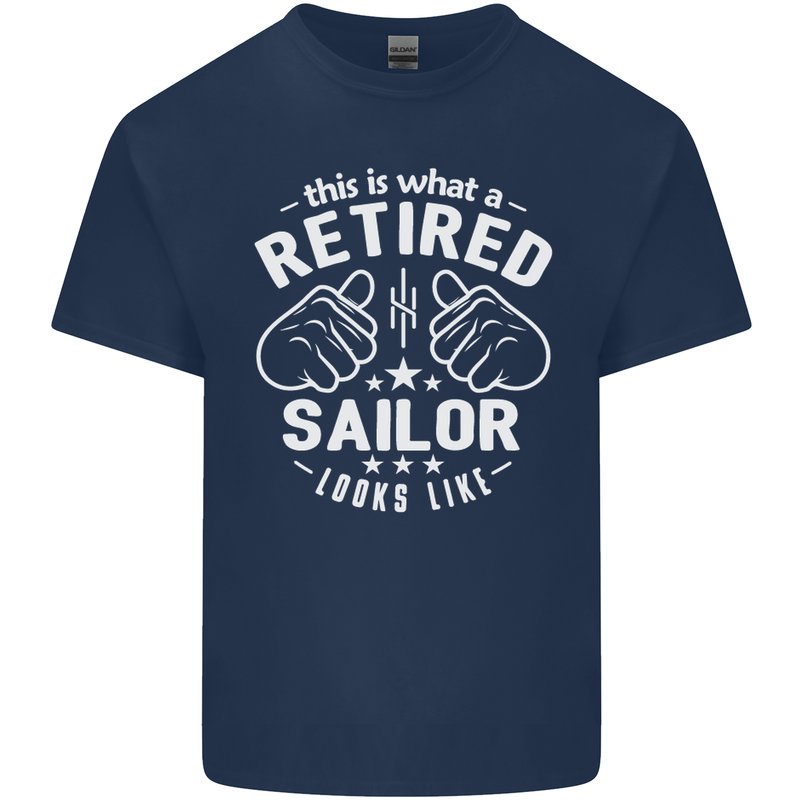 This Is What a Retired Sailor Looks Like Mens Cotton T-Shirt Tee Top Navy Blue