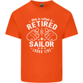 This Is What a Retired Sailor Looks Like Mens Cotton T-Shirt Tee Top Orange