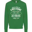 This Is What an Awesome Actress Looks Like Mens Sweatshirt Jumper Irish Green