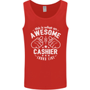 This Is What an Awesome Cashier Looks Like Mens Vest Tank Top Red