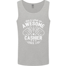 This Is What an Awesome Cashier Looks Like Mens Vest Tank Top Sports Grey