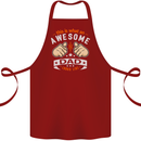This Is What an Awesome Dad Father's Day Cotton Apron 100% Organic Maroon