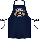 This Is What an Awesome Dad Father's Day Cotton Apron 100% Organic Navy Blue