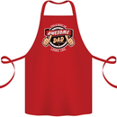 This Is What an Awesome Dad Father's Day Cotton Apron 100% Organic Red